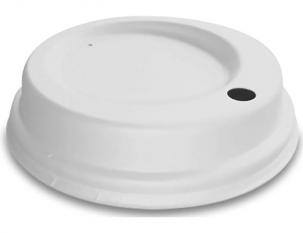 FKL80- Couvercle voyageur en Bagasse - Blanc-- ø 80mm