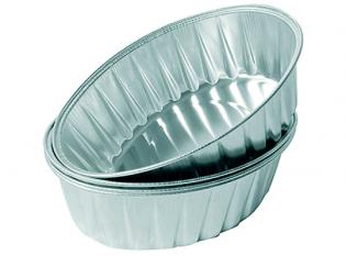 Visuel du produit KR259 - Ramequin oval en Aluminium - Aluminium, 260ml, 100x70x40mm
