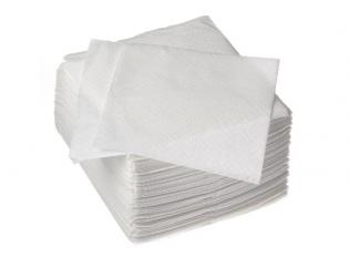 S133 - Serviettes 1 pli économique en Ouate - Blanc, 33x33cm Visuel du produit S133 - Serviettes 1 pli économique en Ouate - Blanc, 33x33cm