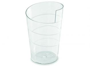 VRM06 - Verrine Spirale en PSI - Transparent, 40ml, 45x45x56mm Visuel du produit VRM06 - Verrine Spirale en PSI - Transparent, 40ml, 45x45x56mm